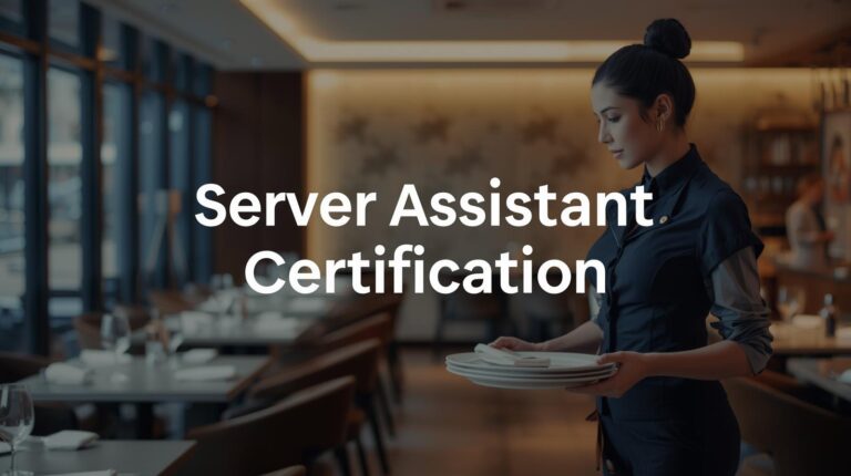 Server Assistant Certification